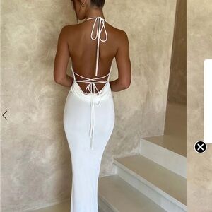 BRAND NEW W TAGS!!!!! Babyboo white prom/formal dress